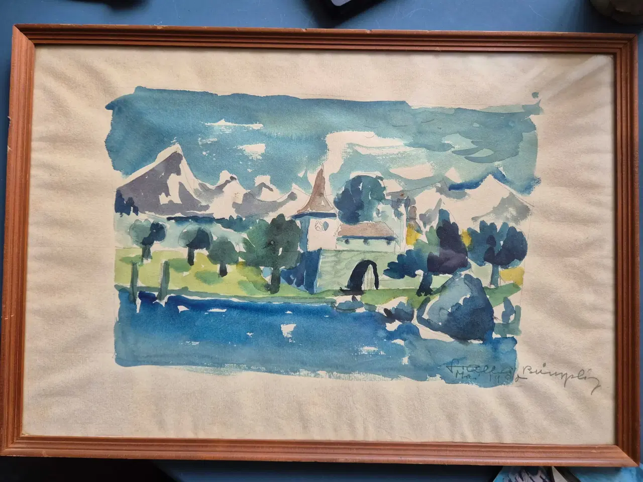 Billede 3 - Ældrr akvareller 