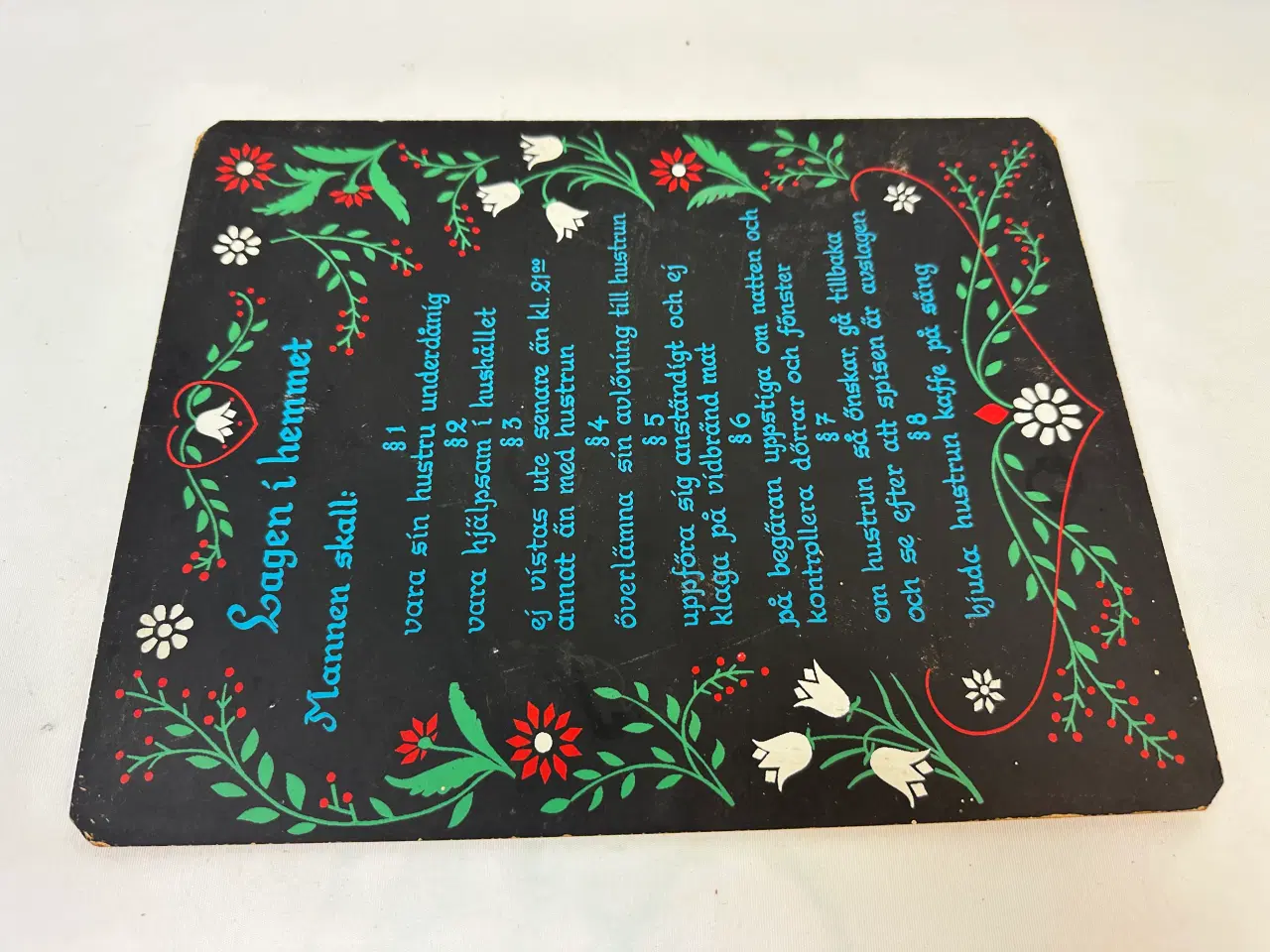 Billede 5 - Svensk retro husketavle til husmoderen