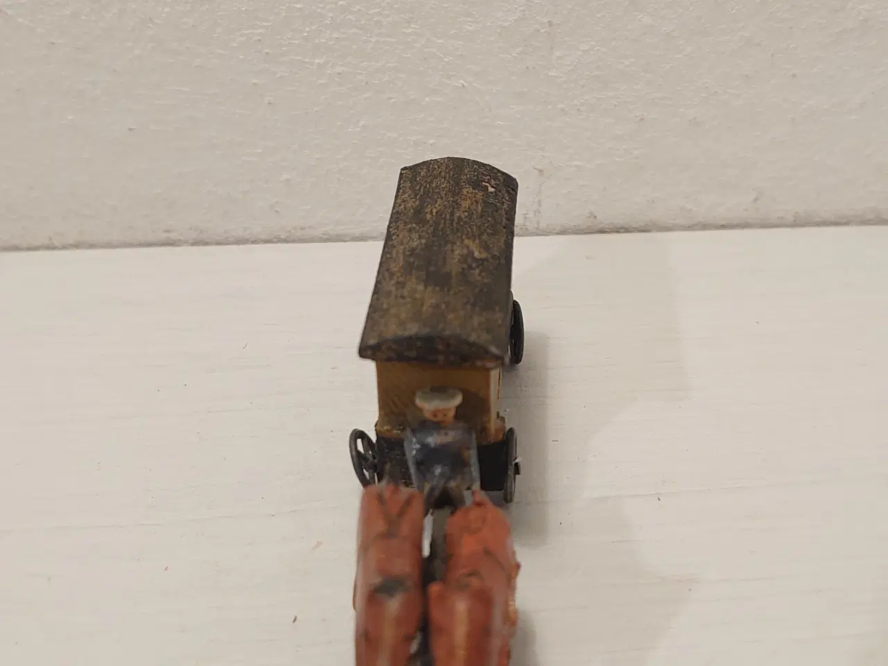 Billede 3 - Erzgebirge: Vogn med heste og kusk.Ca 1920