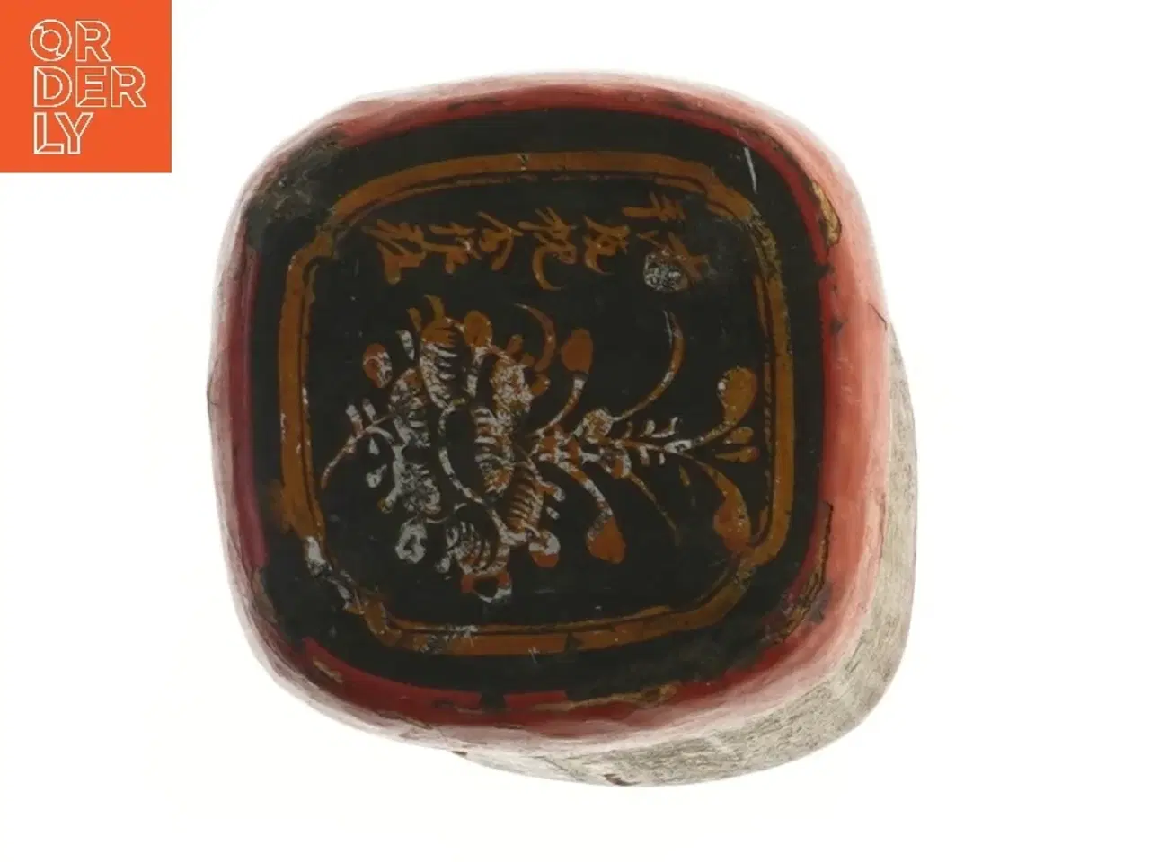 Billede 2 - Dekorativ gammel tromme (str. 28x12x12 cm)