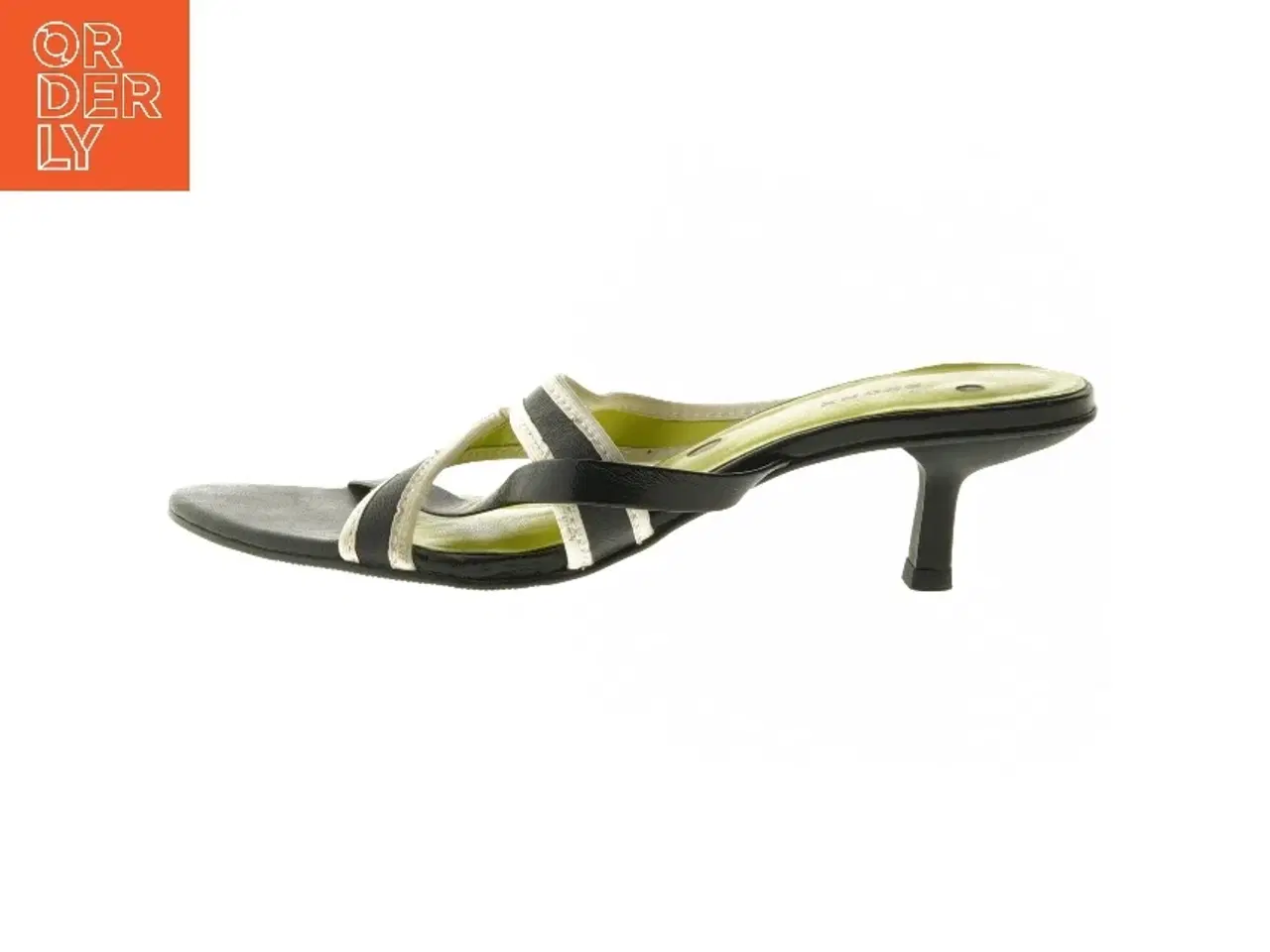 Billede 1 - Sorte og hvide læder stiletter fra Bronx (str. 40)