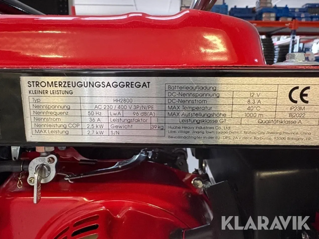 Billede 9 - Generator Erdmann Tools HH2800