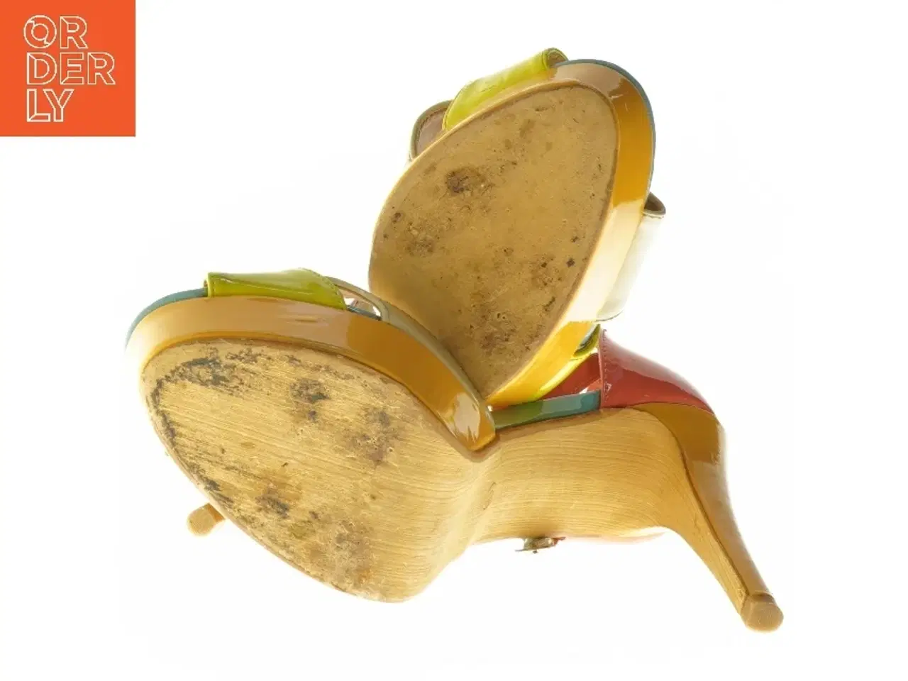 Billede 4 - Farverige højhælede sandaler fra Spot On (str. 36-37 )