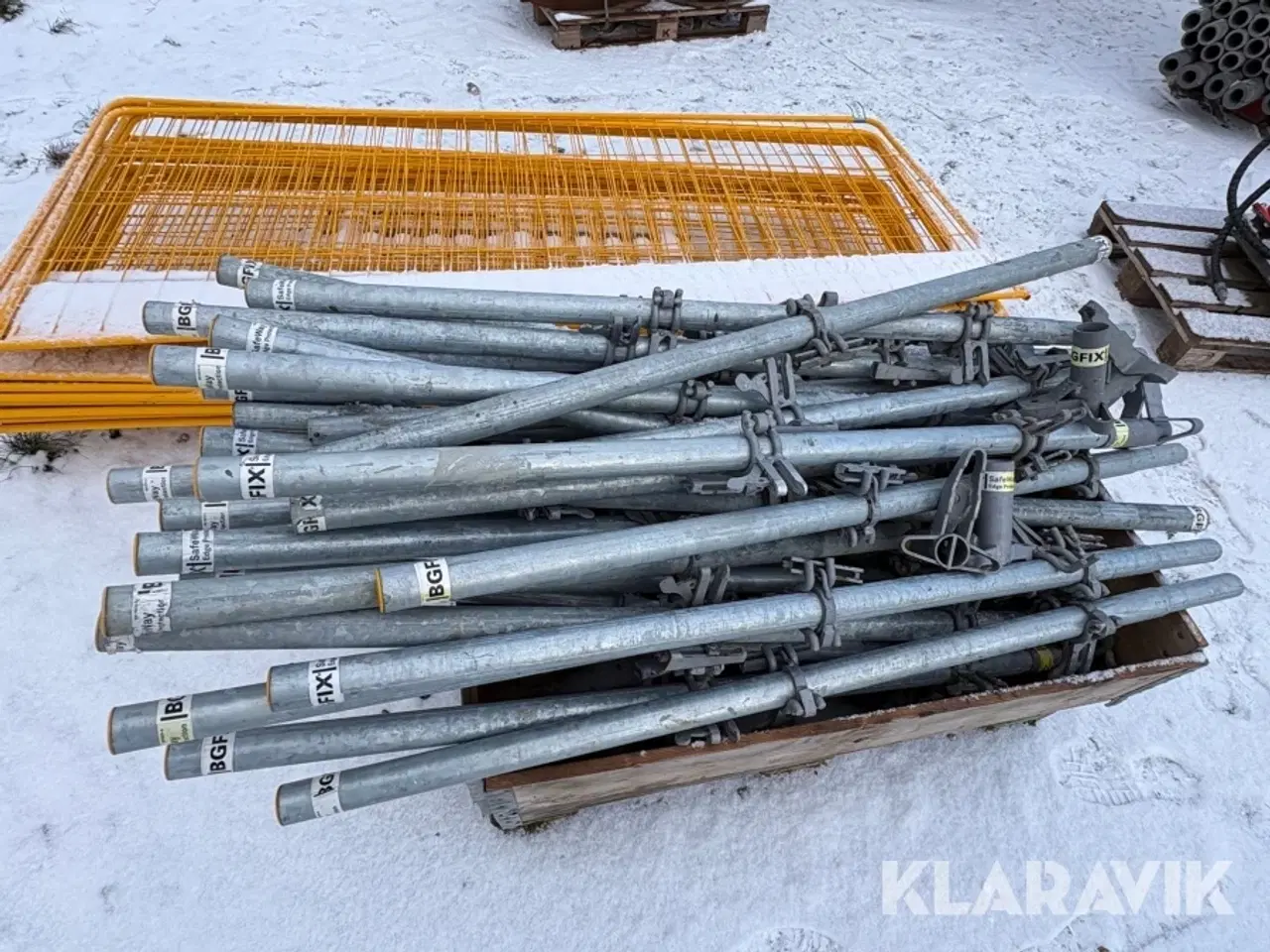 Billede 11 - Byggepladshegn med ben 14 fag