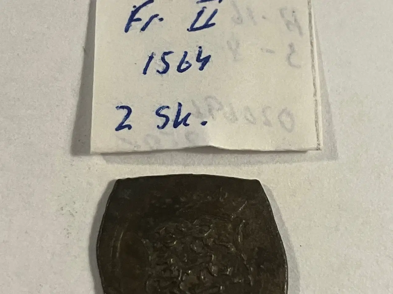 Billede 2 - 2 Skilling 1564 Danmark