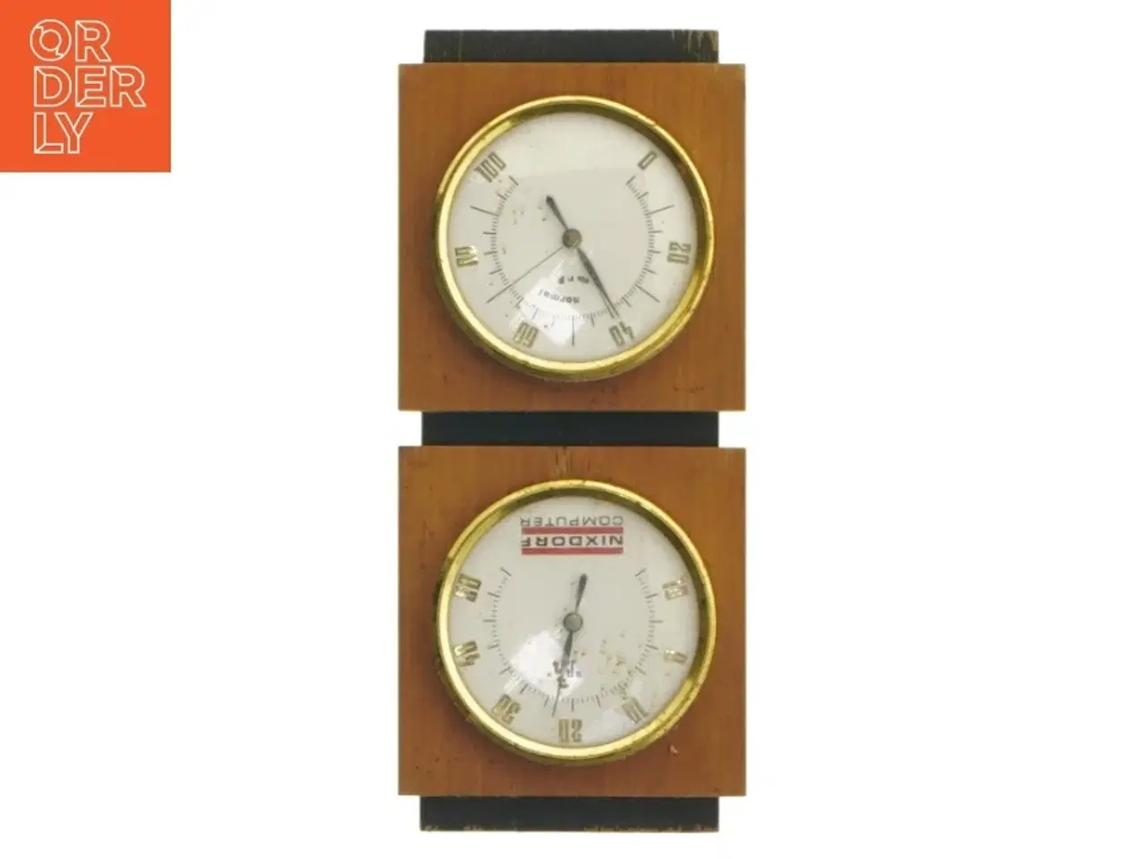 Billede 1 - Nixdorf hygro- og barometer fra Nixdorf (str. 19x8 cm)