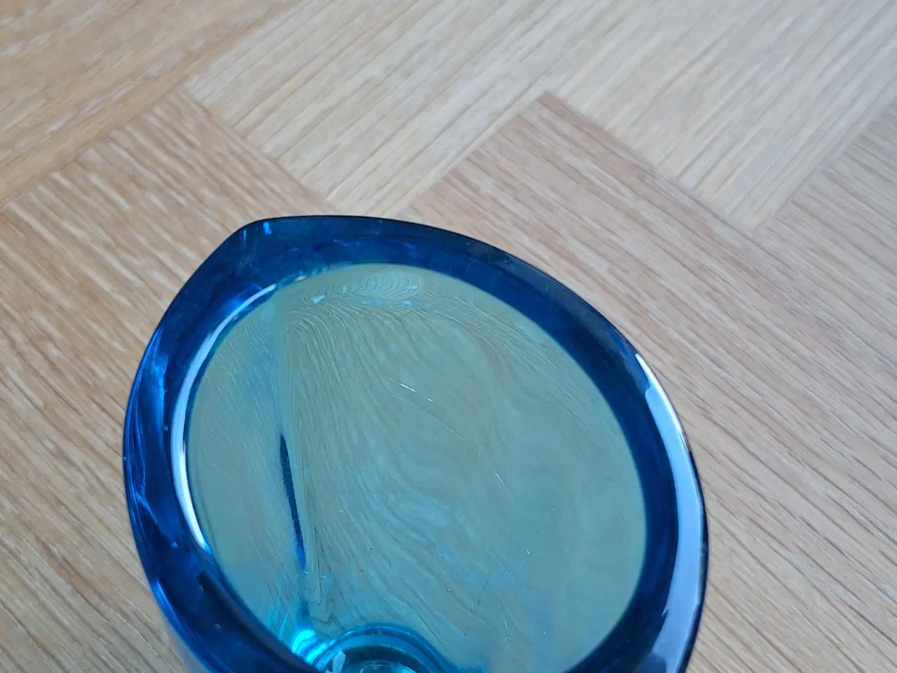 Billede 4 - Blå konisk vase