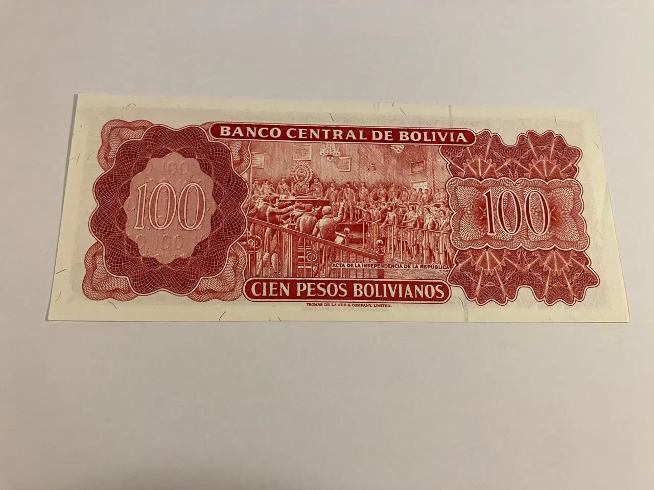 Billede 2 - 100 Pesos Bolivia 1962