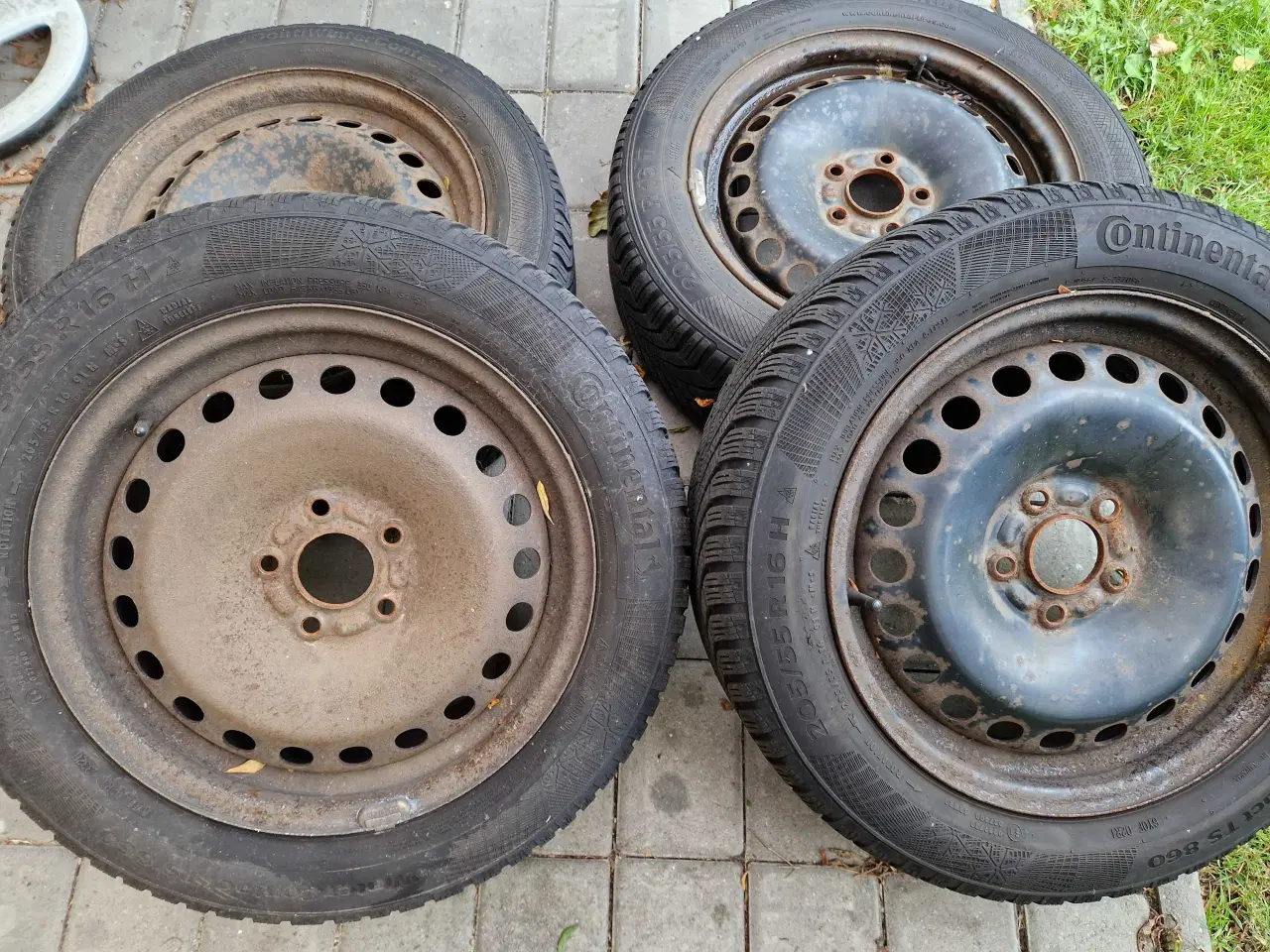 Billede 2 - Vinterdæk på hjul 205/55R16