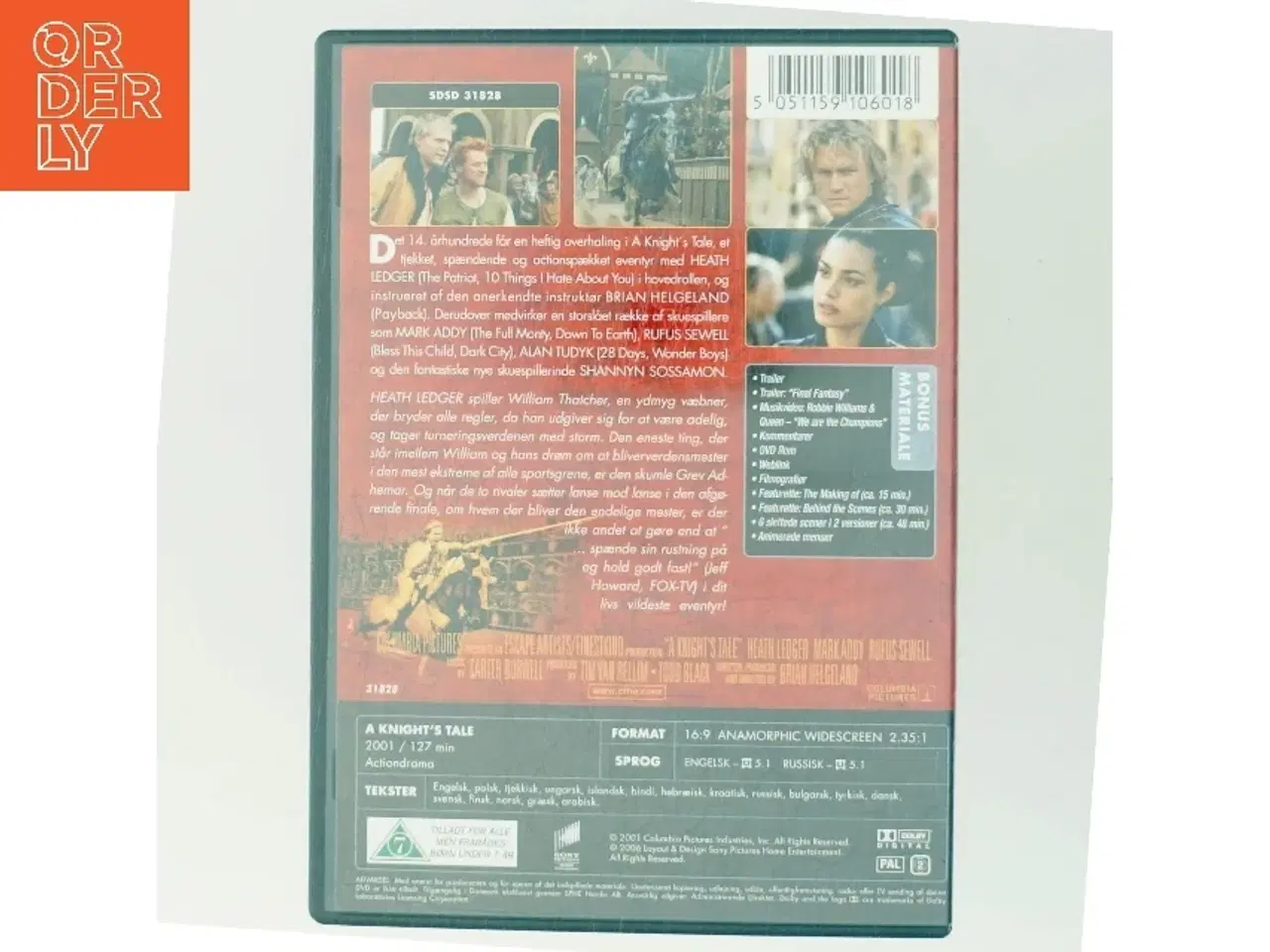 Billede 3 - A Knight's Tale med Heath Ledger (DVD)