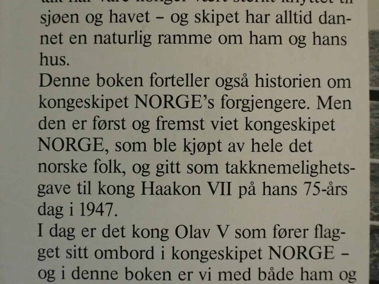 Billede 3 - kongeskipet norge, av tor borch sannes