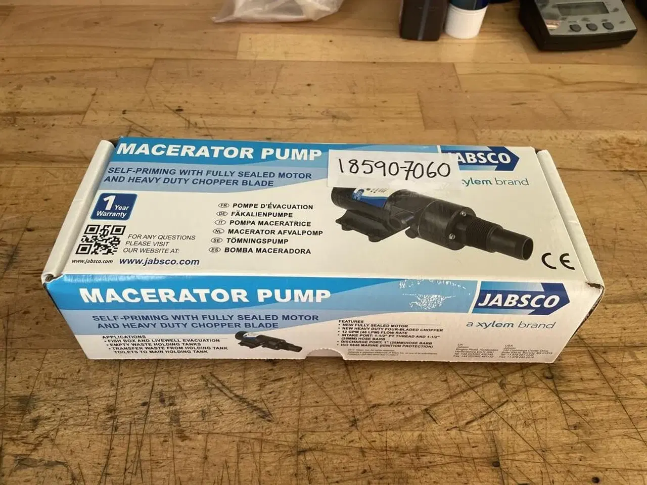 Billede 1 - Maceratorpumpe "Run-Dry" fra Jabsco, 12 Volt