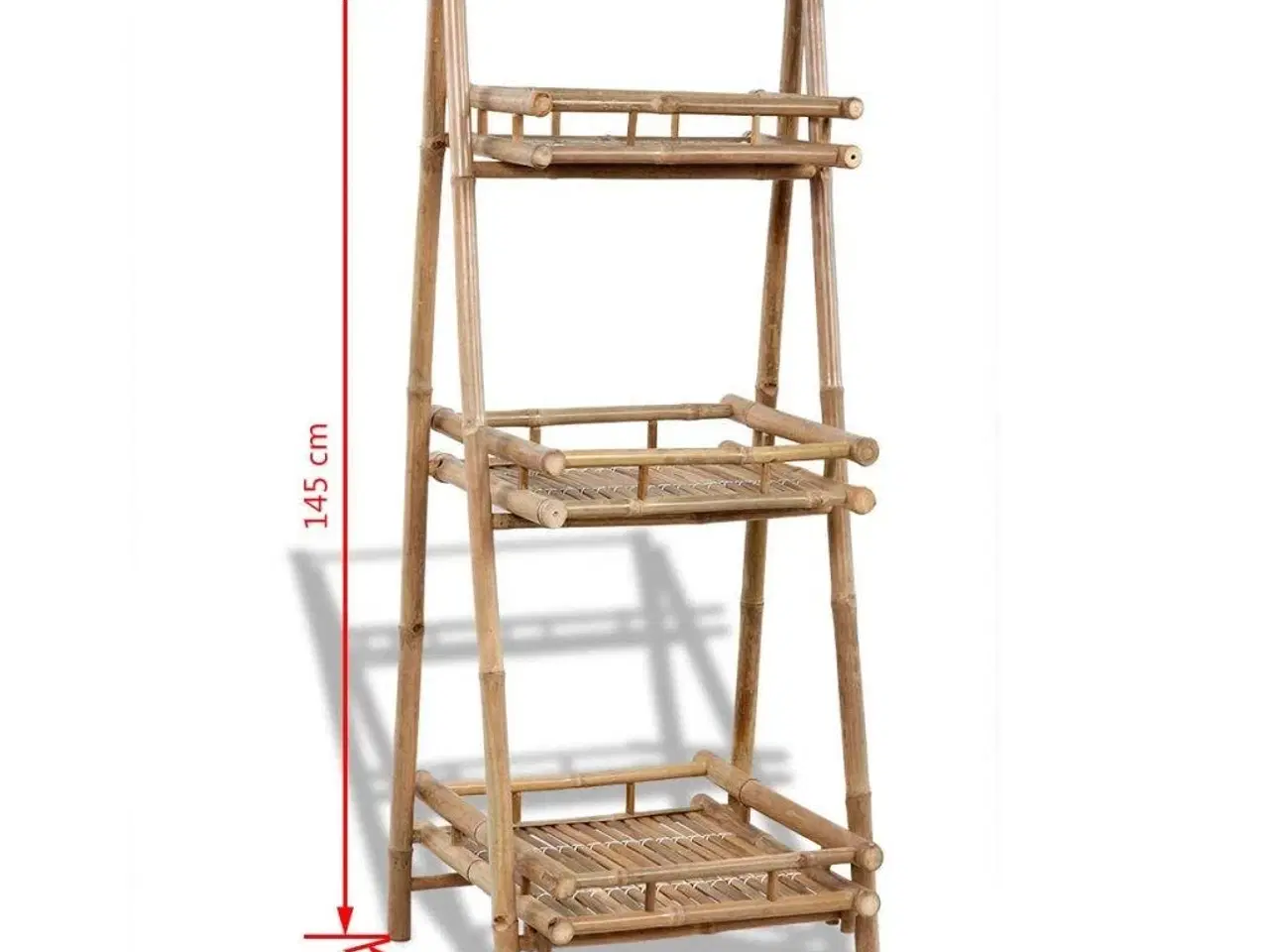Billede 4 - Foldbart plantestativ i 3 niveauer i bambus