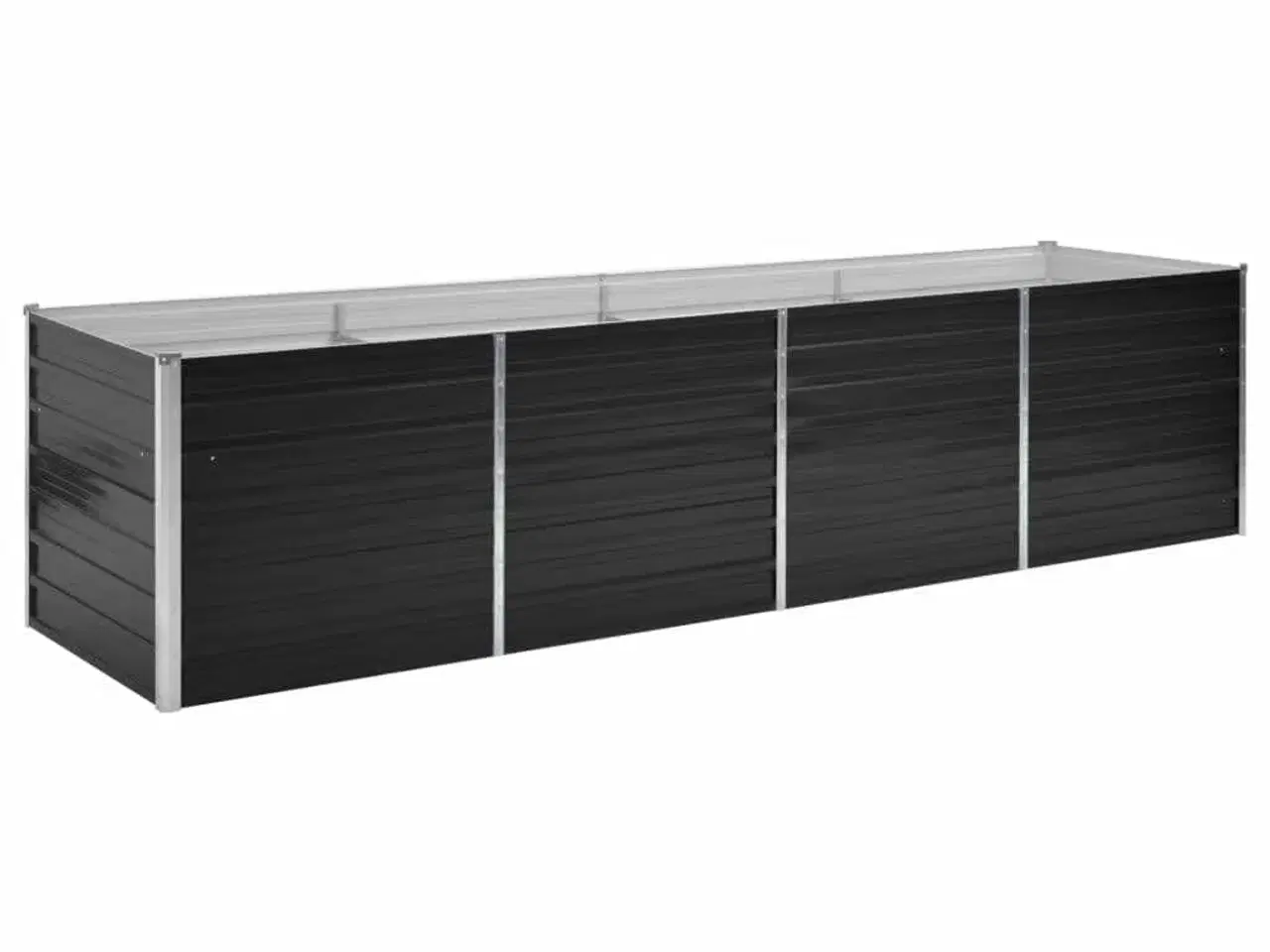 Billede 1 - Hævet plantekasse 320x80x77 cm galvaniseret stål antracitgrå