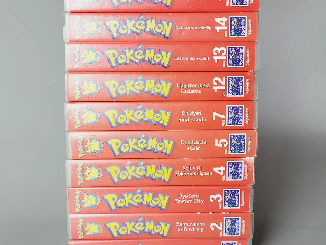 Billede 3 - Samlerobjekt: 10 stk. Sjældne Danske Pokémon VHS