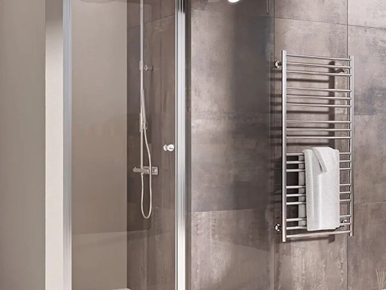 Billede 1 - Svingdør bruseafskærmning - Strømberg STRØMBERG