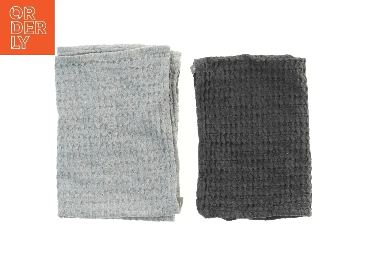 Billede 2 - Sæt af vaskeklude i grå og mørkegrå fra Bastian (str. 70x50 cm)