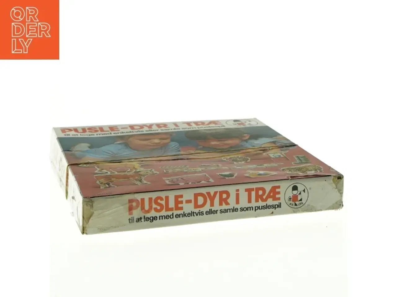 Billede 3 - Gårdspuslespil i træ fra K.E. Leg (str. 23 x 23 cm)
