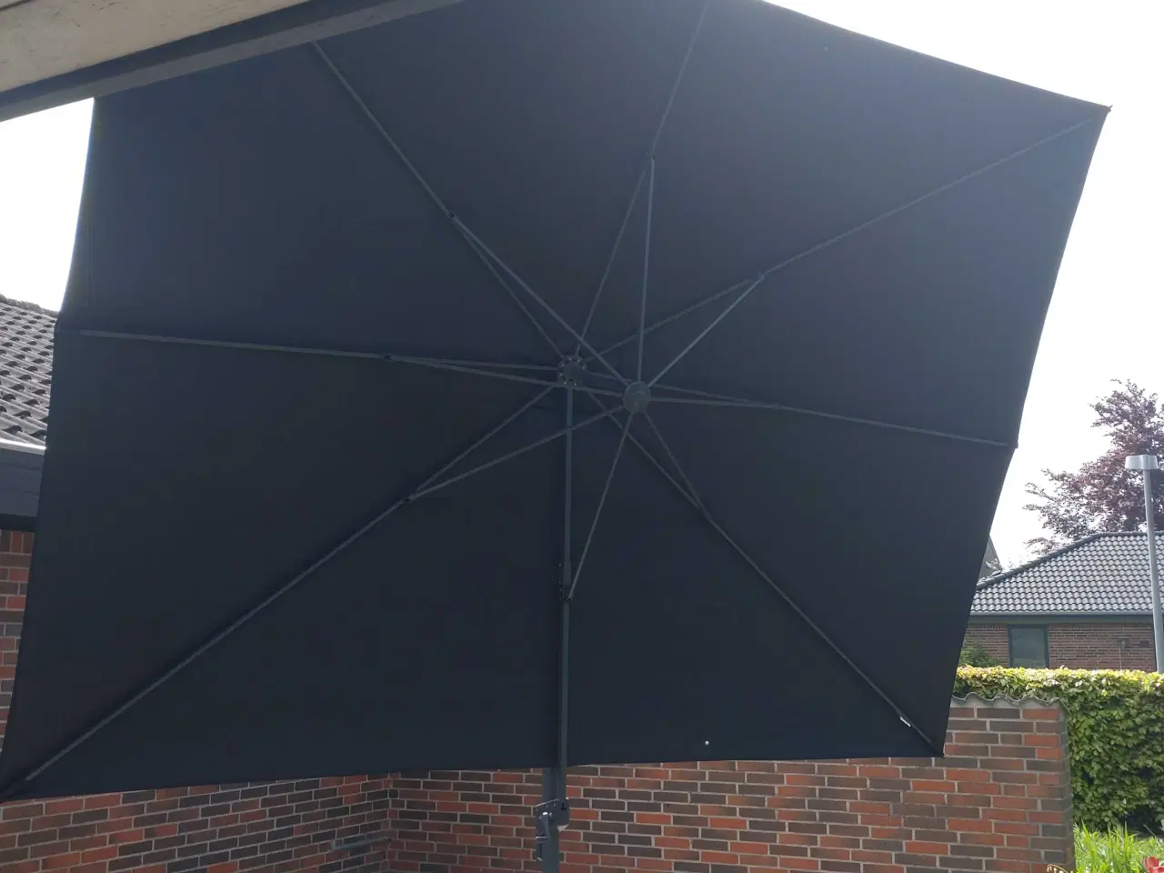 Billede 4 - OUTRIUM HAWAII HÆNGEPARASOL SORT 3X4 M