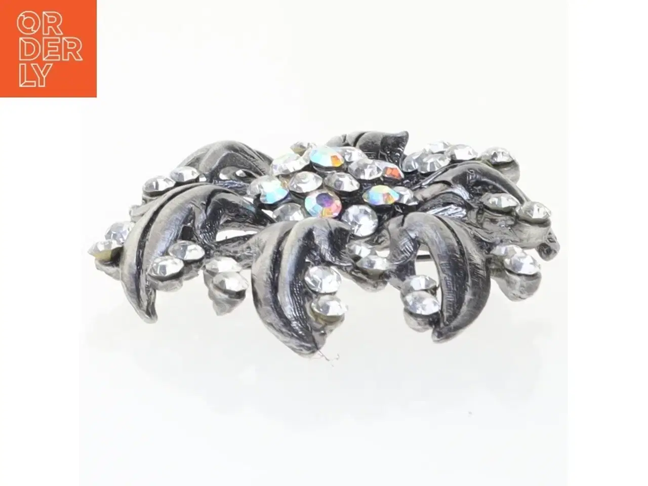 Billede 2 - Broche med sten (str. 5 x 4,5 cm)