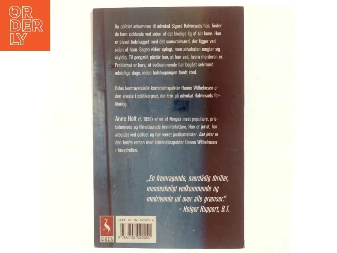 Billede 3 - Død joker : en Hanne Wilhelmsen-roman af Anne Holt (f. 1958-11-16) (Bog)