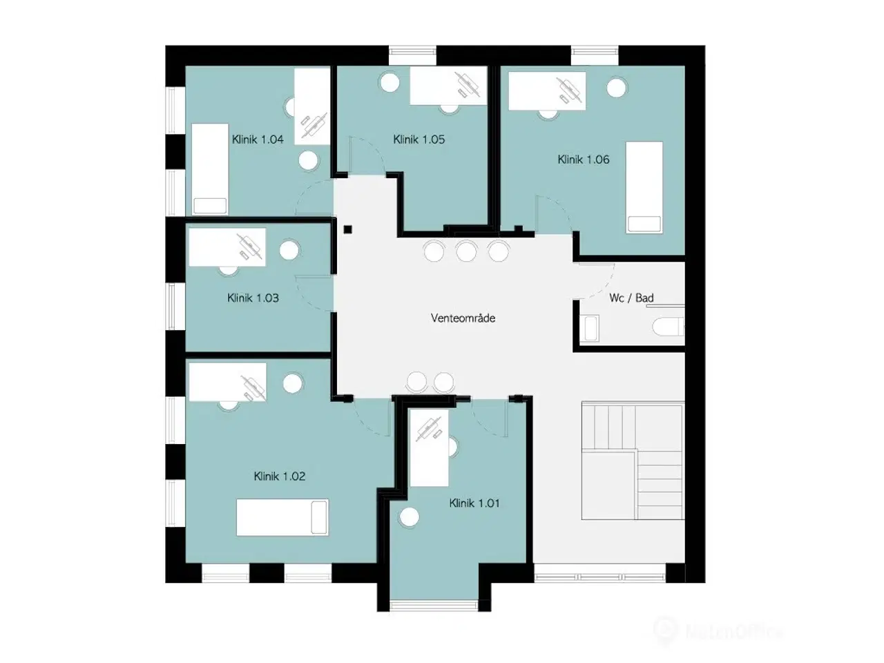 Billede 18 - Klinikfællesskab på Tobaksgården 11 - Klinik 1.03