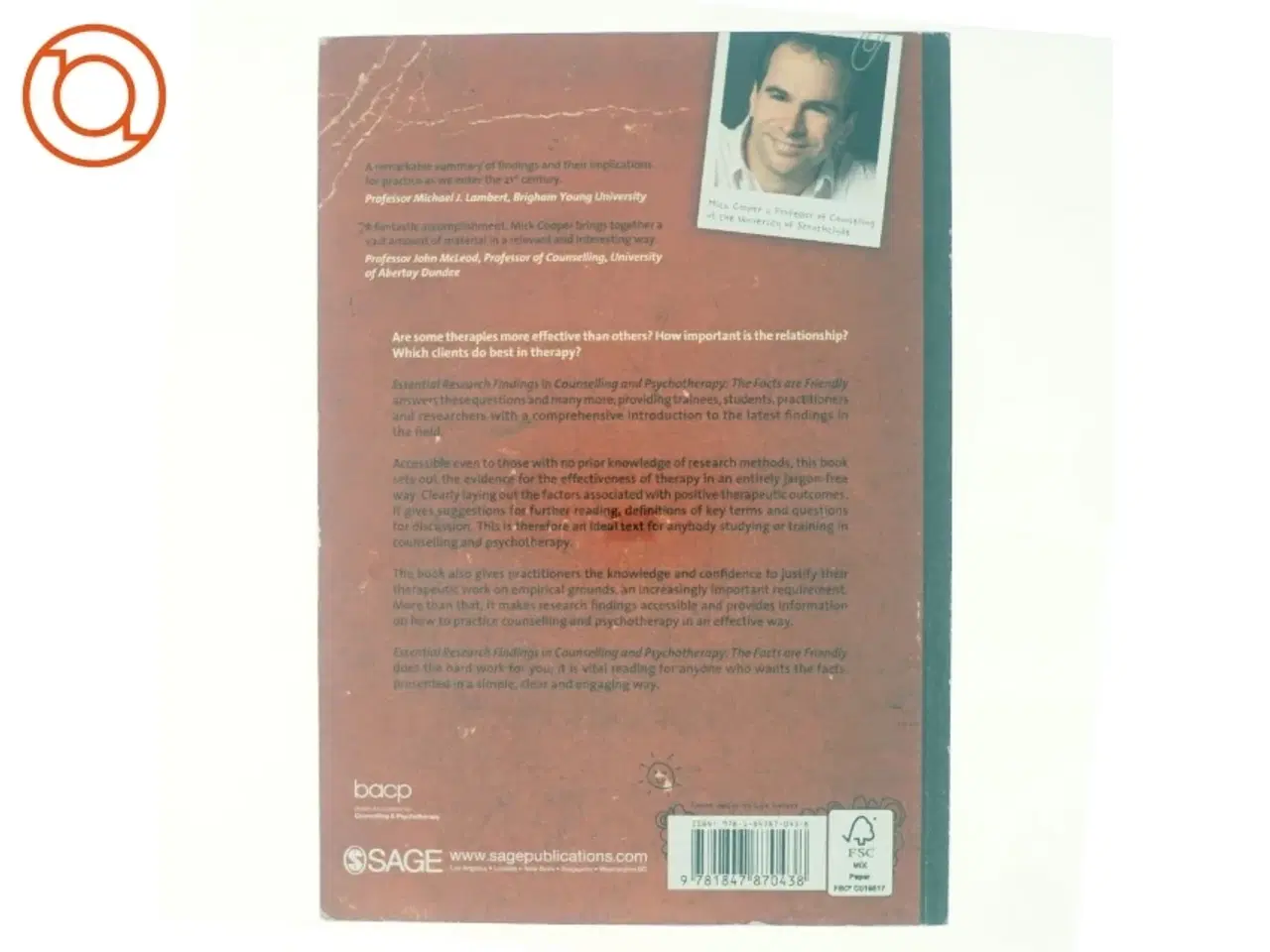 Billede 3 - Essential research findings in counselling and psychotherapy : the facts are friendly (Bog)