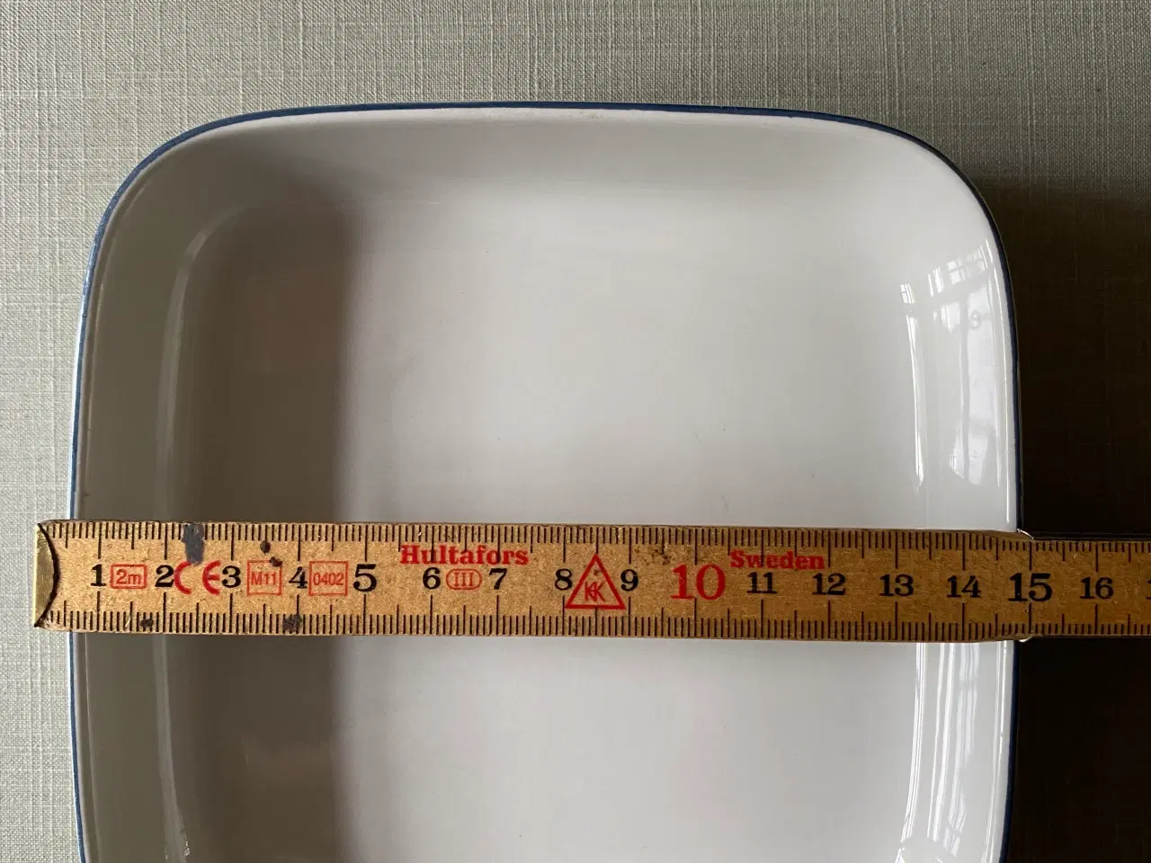 Billede 2 - Severingsfad Blåkant firkantet 14,5 cm 