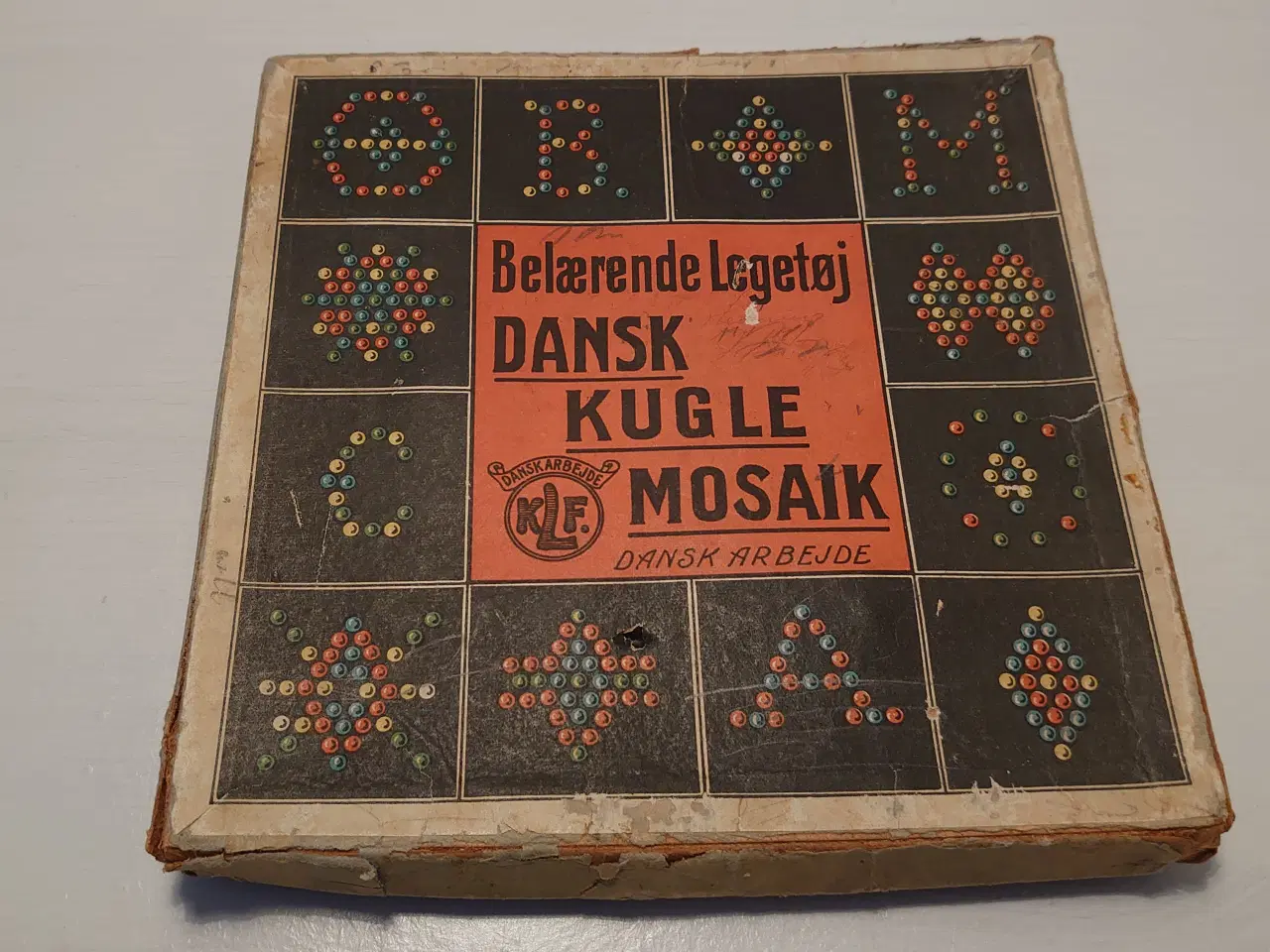 Billede 4 - Gammelt dansk Kugle mosaik. KLF Dansk Arbejde.