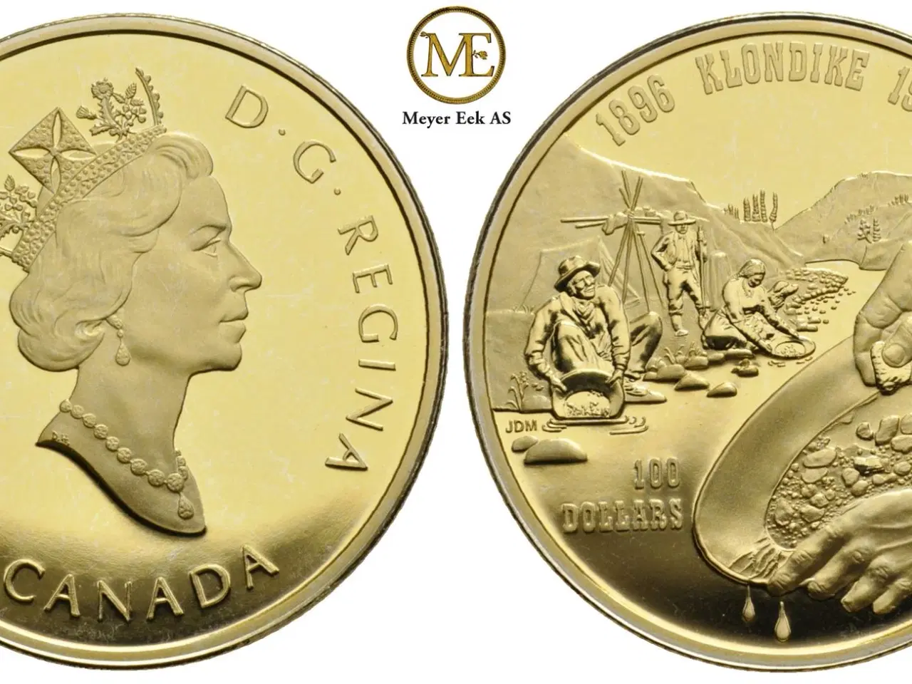 Billede 1 - Guld mynt , 1996 Canada. Gold Rush 13,34 gr. (585)
