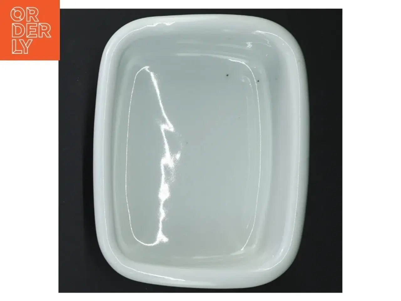 Billede 2 - Ovnfast hvidt porcelænsfad (str. 18x14 cm)