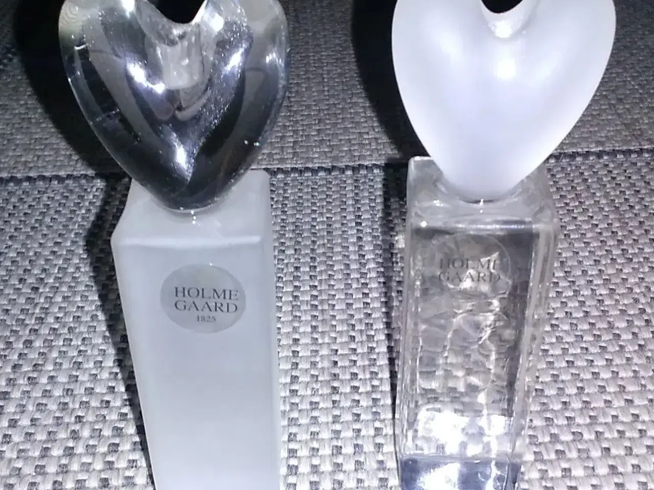 Billede 1 - Hjerte lysestager, Holmegaard.