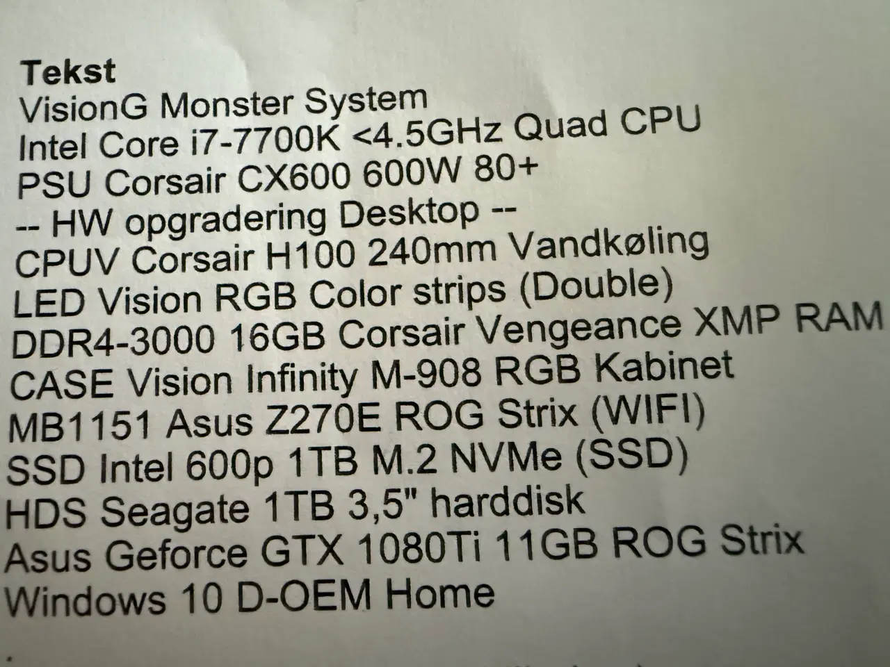 Billede 1 - Gaming Computer