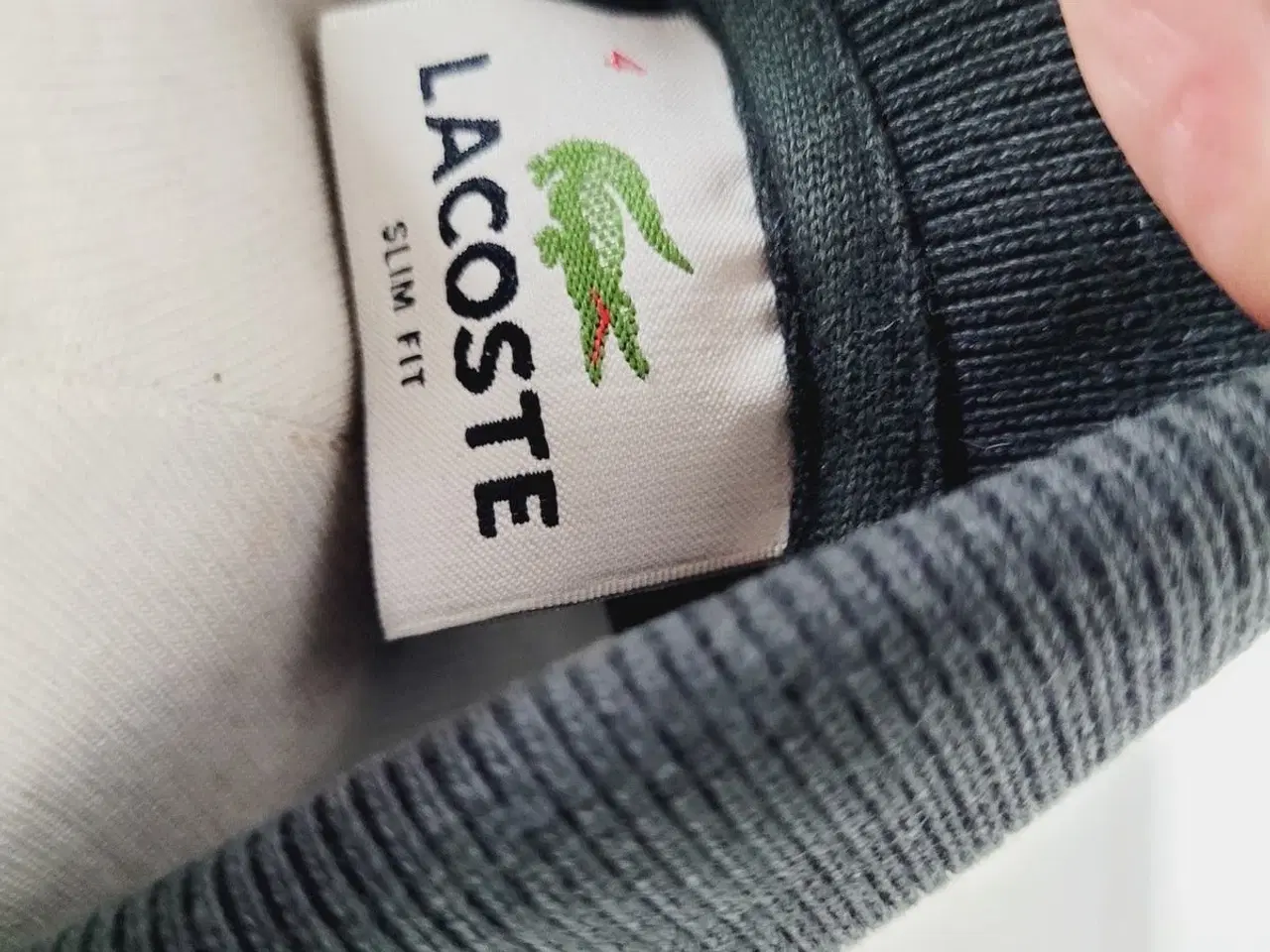 Billede 3 - ⭐️- Lacoste Slim Fit Polo F8330 - Grå - Str- M