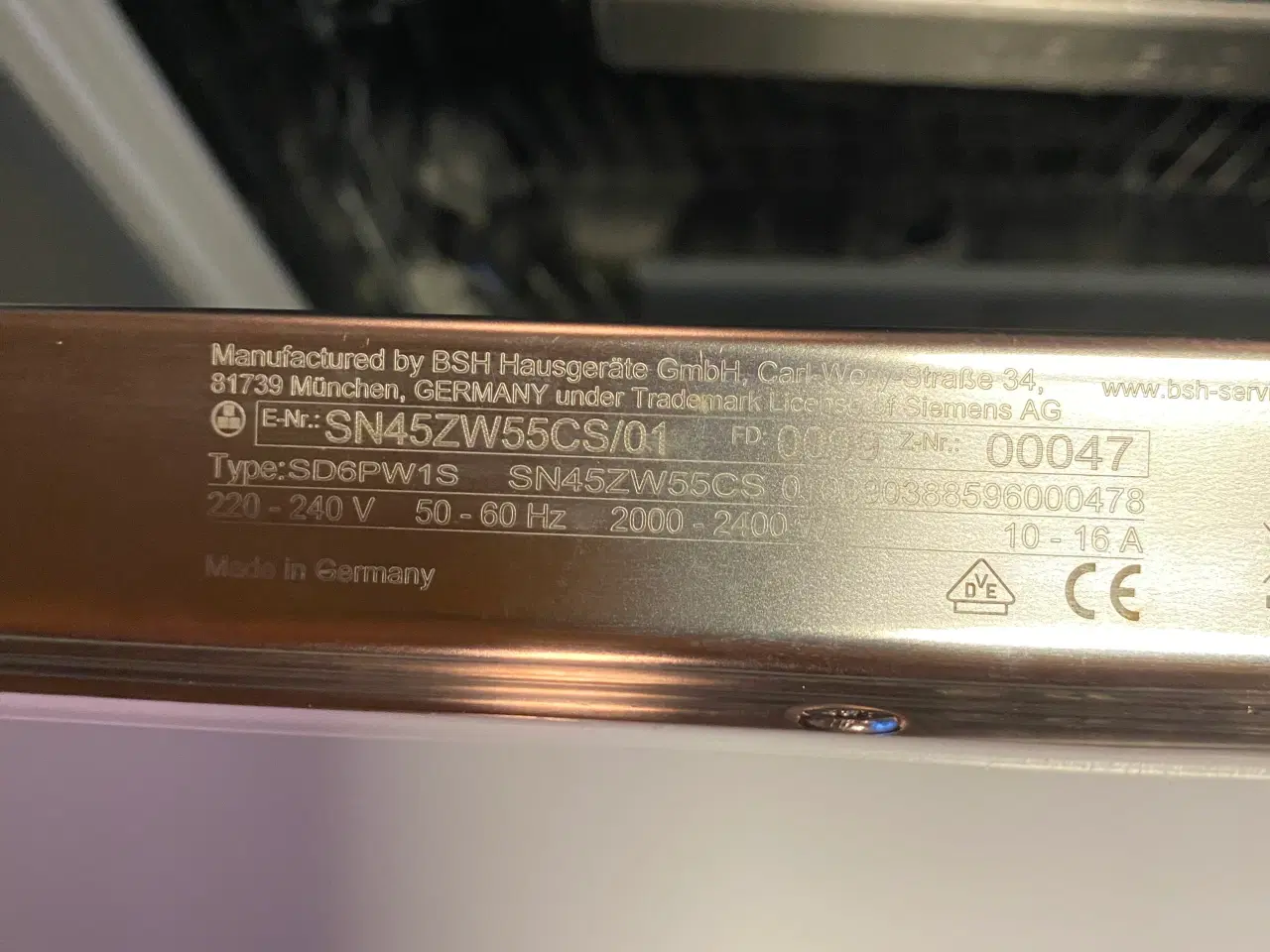 Billede 2 - Siemens IQ500 opvaskemaskine