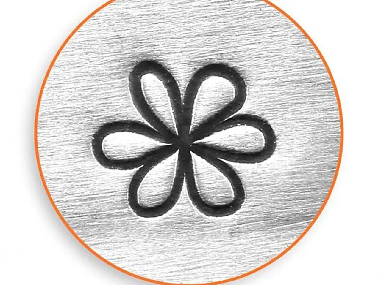Billede 1 - Prægestempel, Blomst, L: 65 mm, str. 6 mm, 1 stk.