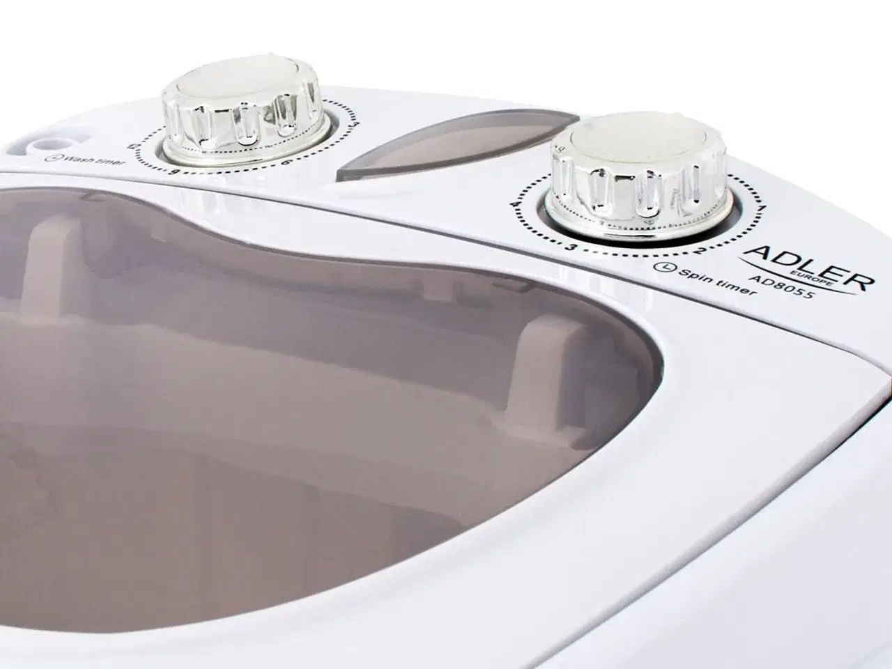 Billede 10 - Vaskemaskine topbetjent 3 kg – Adler AD 8055, creme/hvid