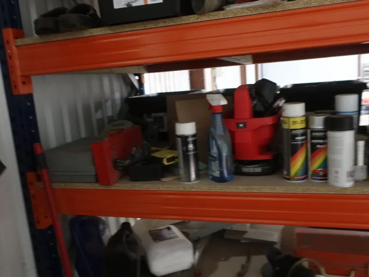 Billede 17 - Lagerreol med div. Værktøj og varelager