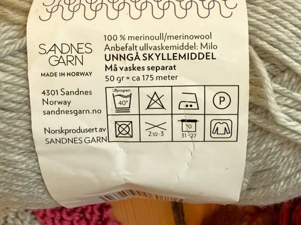 Billede 2 - 2 nøgler Sandnes garn - 100% merino