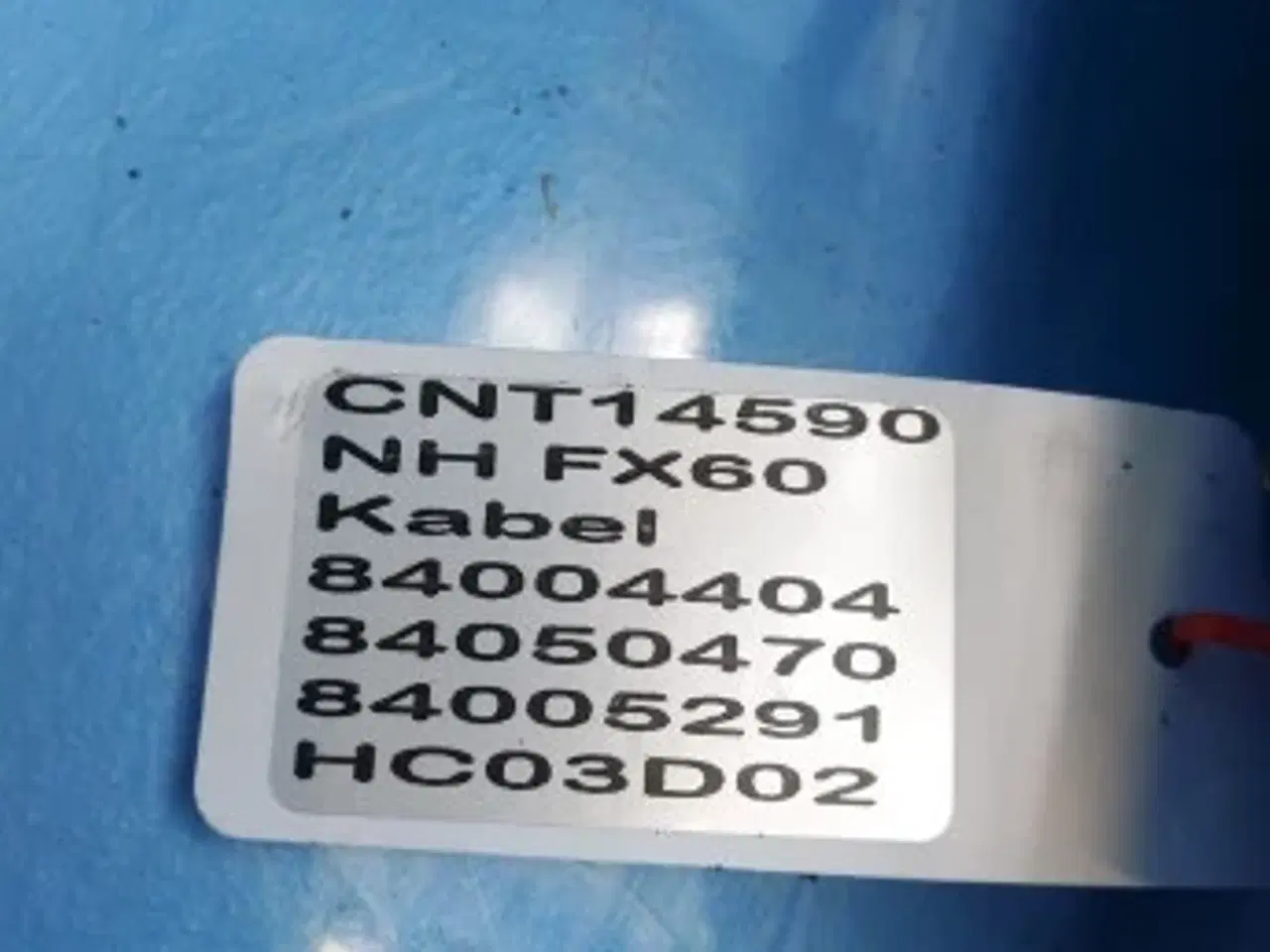 Billede 14 - New Holland FX60 Kabel 84004404