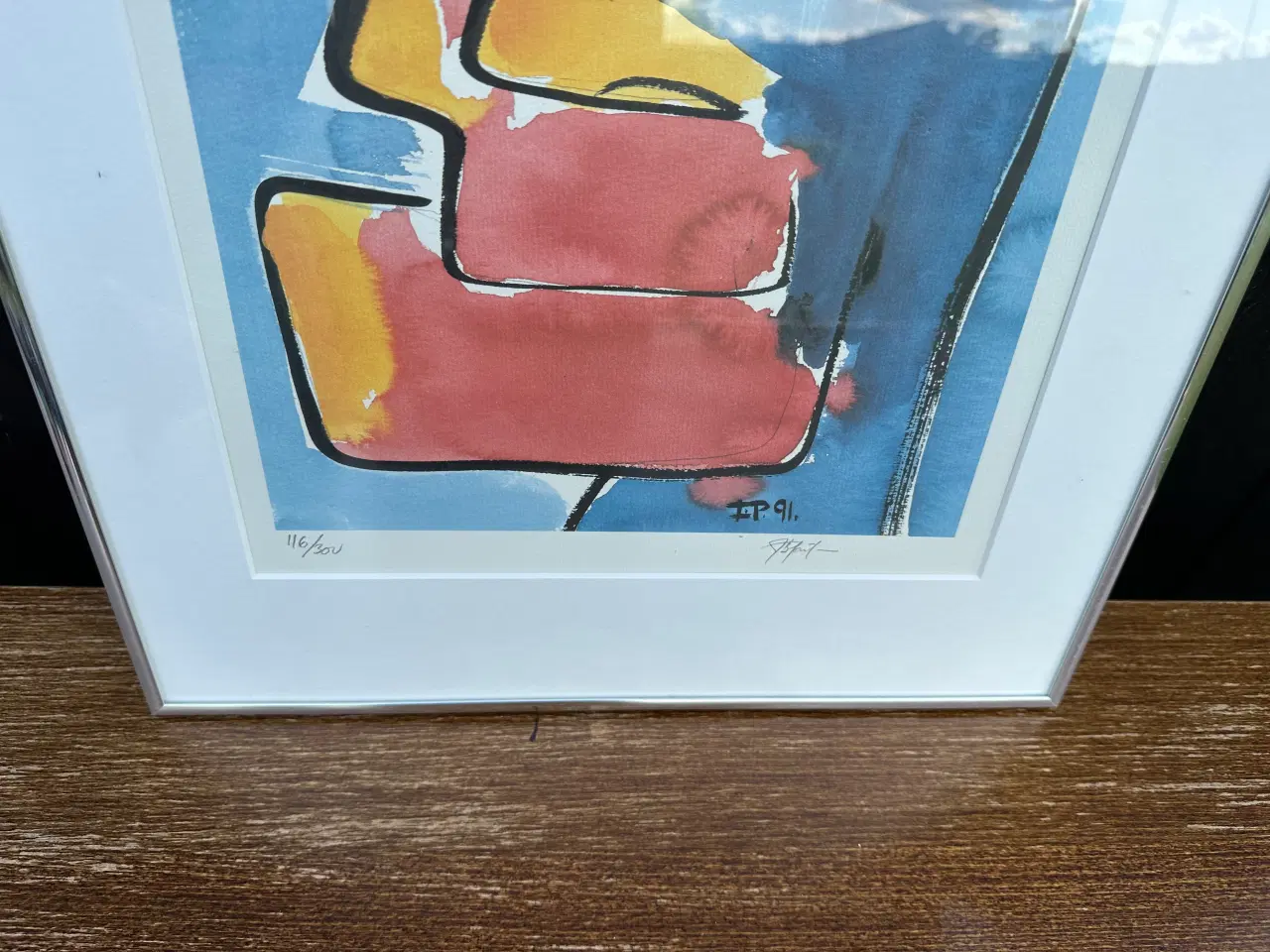 Billede 4 - Farvelitografi, signeret (retro)