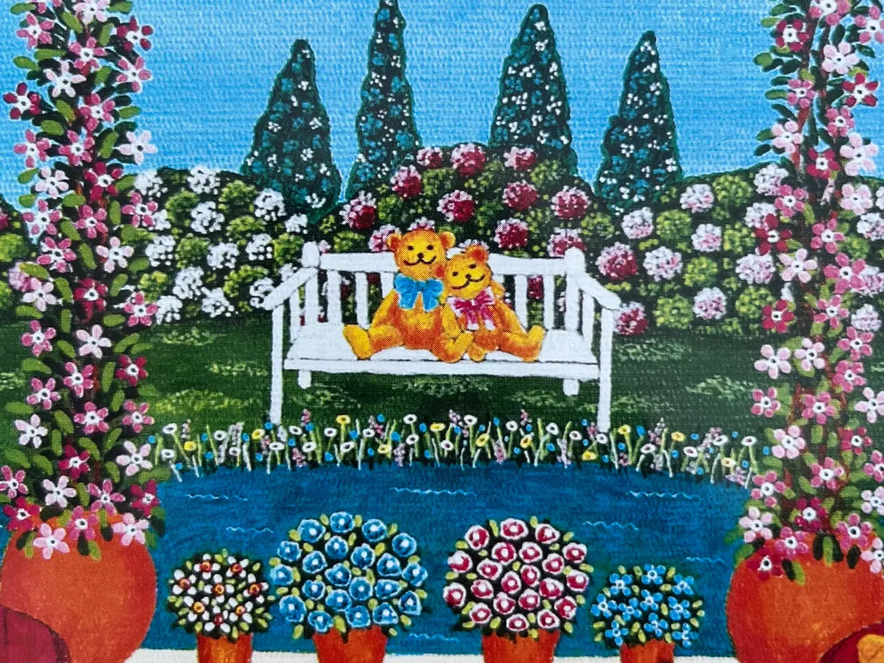 Billede 4 - Royal Copenhagen kunstdåse med bamsemotiv.