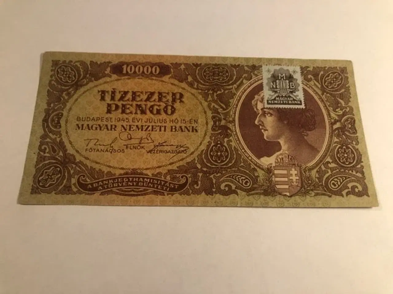 Billede 1 - 10000 Pengo Hungary 1945