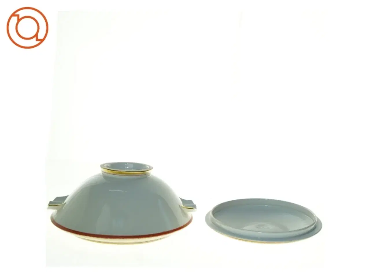 Billede 5 - Suppeterrin med låg fra københavns porcelæns fabrik (str. 25 x 11 cm)