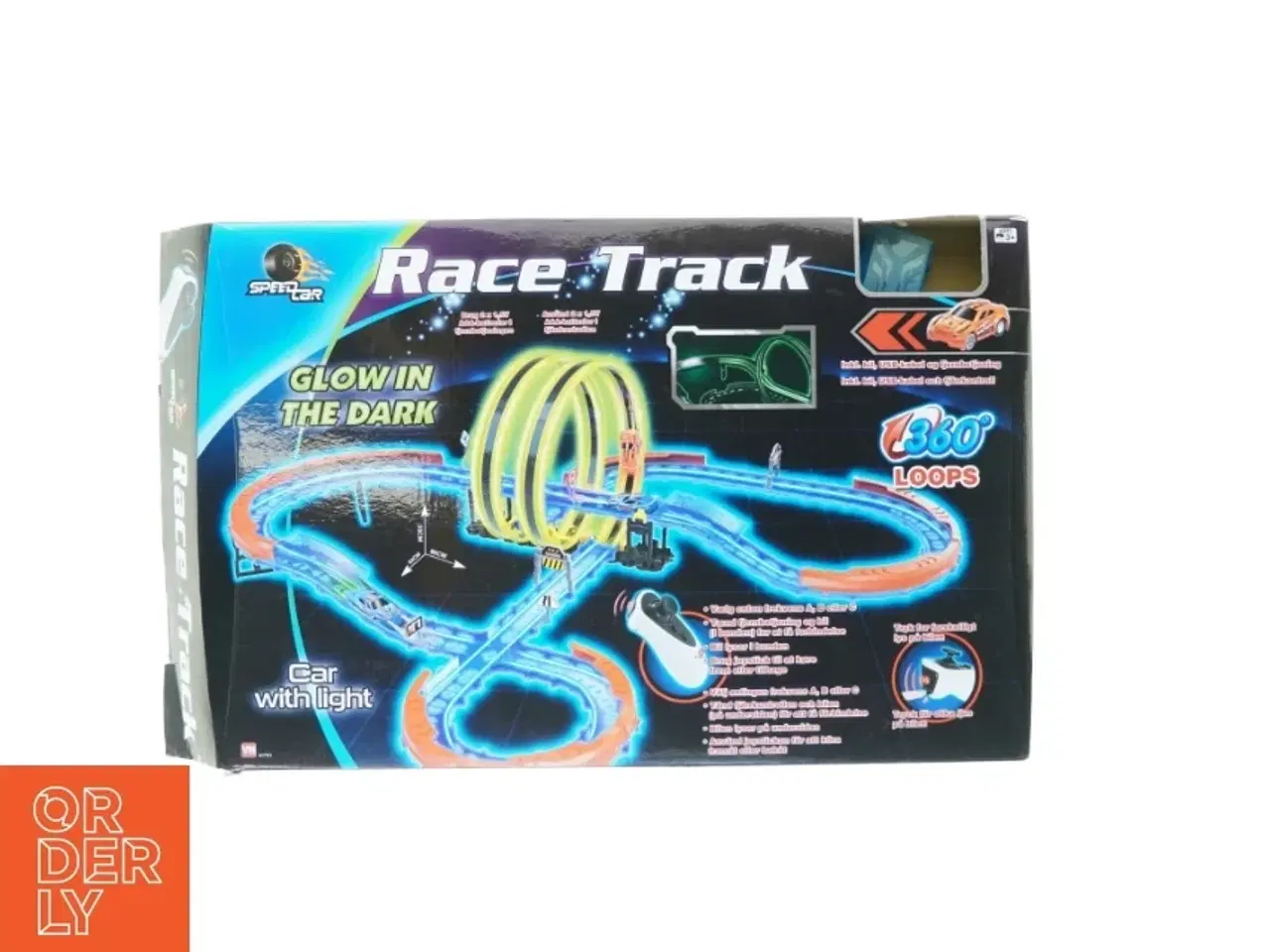 Billede 1 - Glow in the dark Race track fra Speed Car (str. 54 x 36 cm)