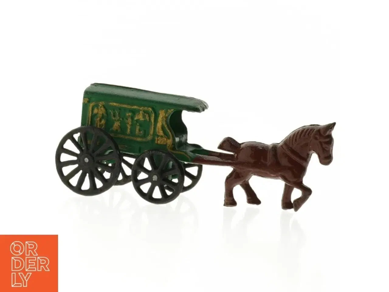 Billede 1 - Vintage Kenton legetøjshestevogn (str. 20 x 9 cm)