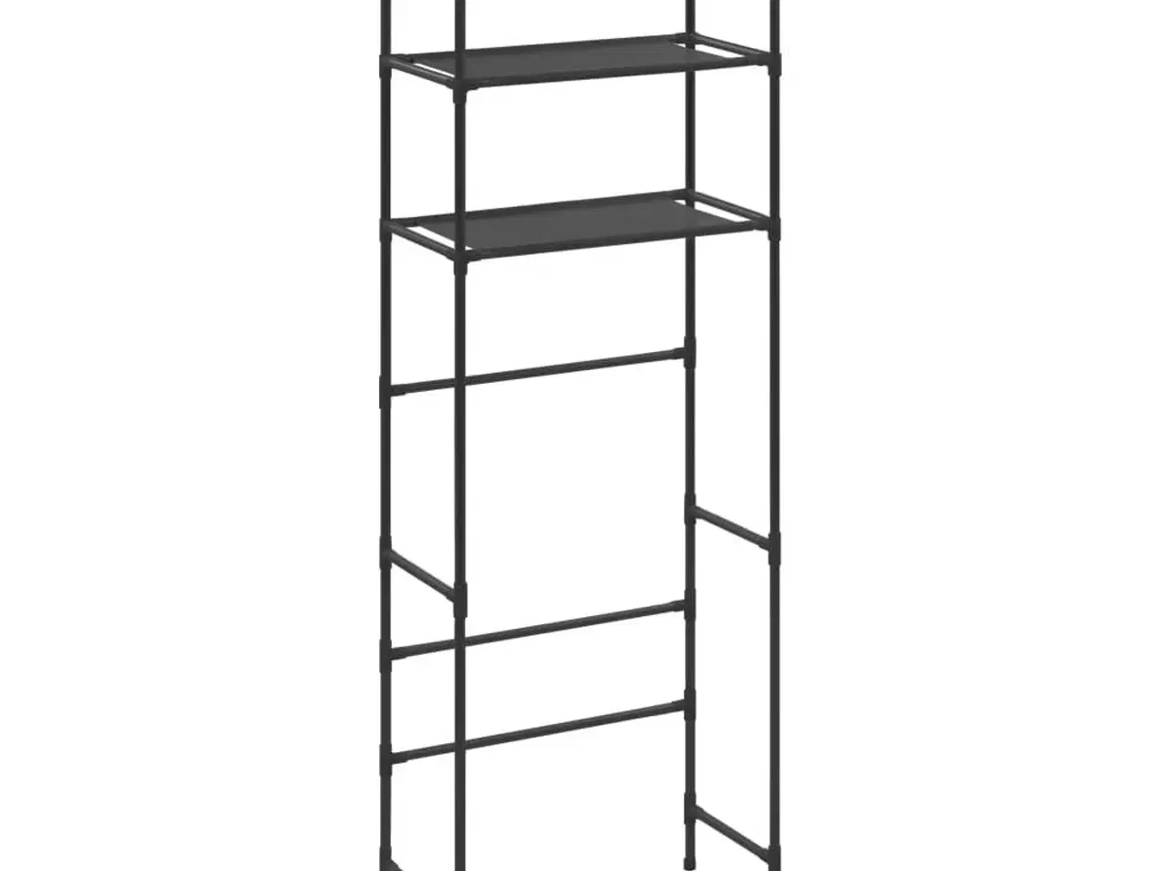 Billede 2 - Opbevaringsstativ med 3 hylder 53x28x169 cm sort