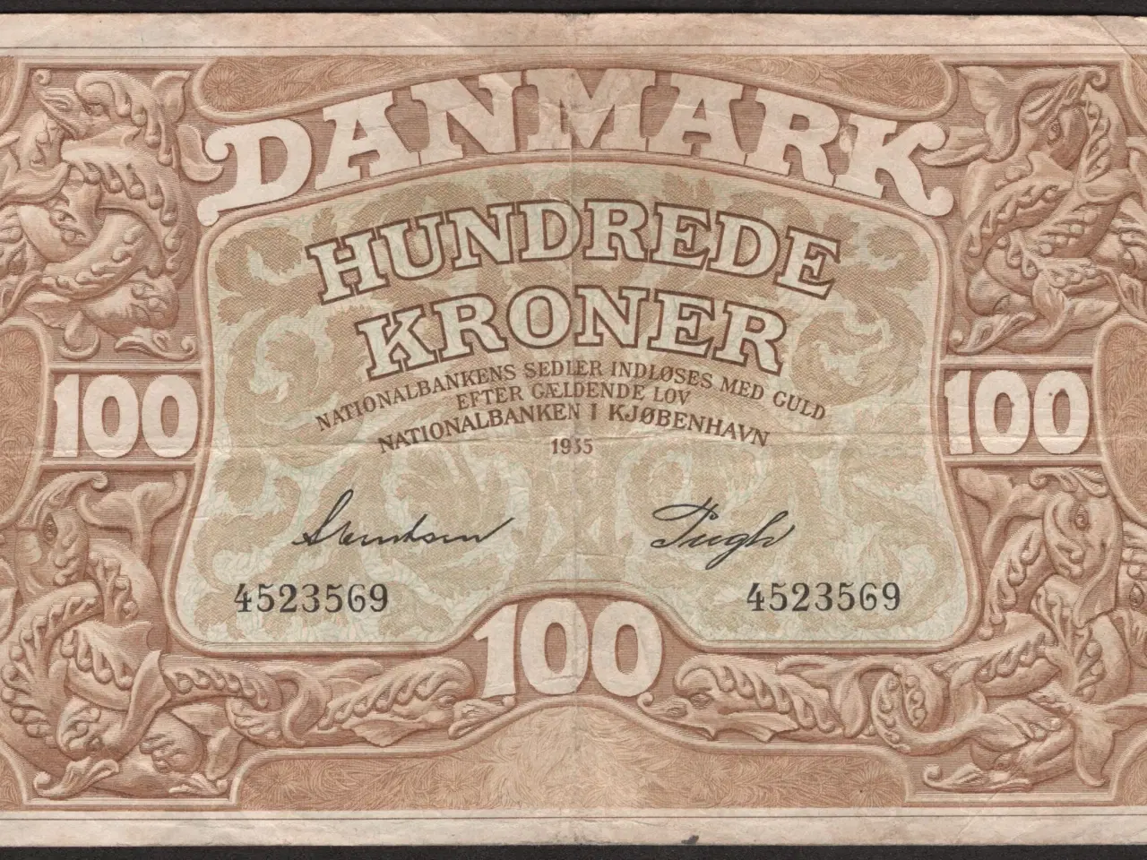 Billede 1 - Danmark 100 Kroner 1935