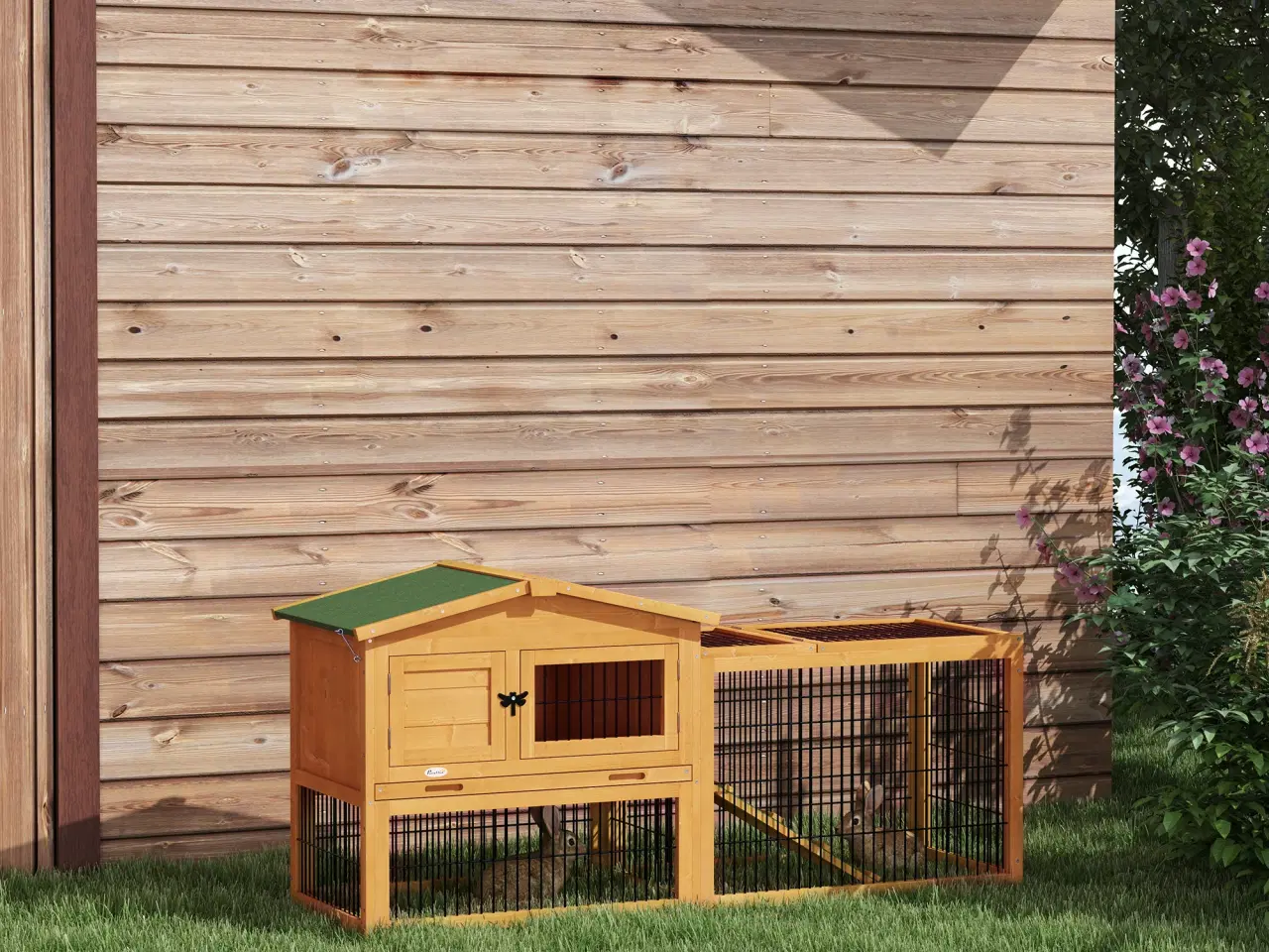 Billede 1 - Kaninbur med løbegård "Verona"