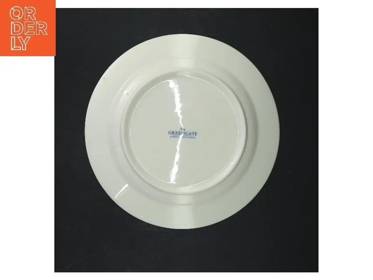 Billede 3 - Porcelæns tallerken med blomsterdesign fra Greengate (str. Ø 20 cm)